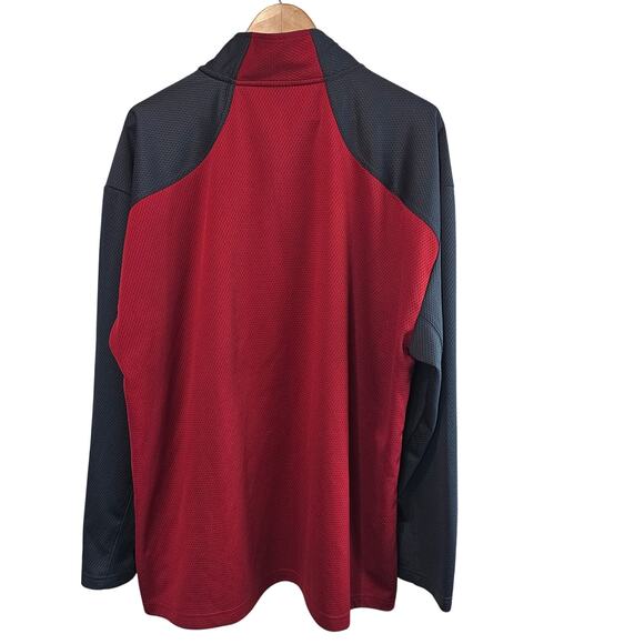 Knights Apparrel Oklahoma Sooners Pullover Mens 2X Red OU SEC College 1/4 Zip - Picture 2 of 9